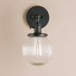 Modern Industrial Ribbed Globe Wall Lights