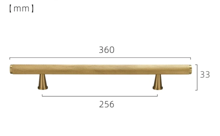 Knurled Brass Appliance Handles