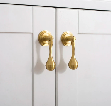 Unique Ball Round Knobs and Pulls - Satin Brass