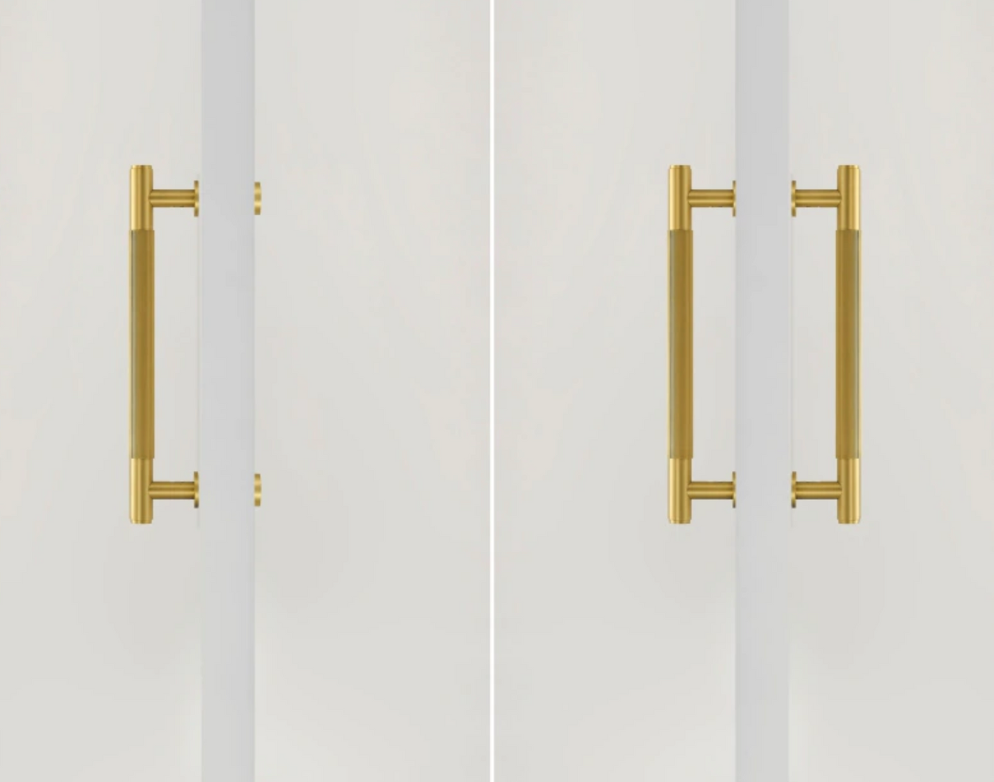 Premium Linear Solid Brass Sliding Door Handles