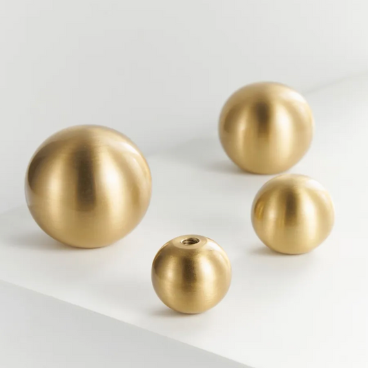 Solid Brass Ball Round Knob