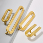 Unique Minimalist Golden Cupboard Handles