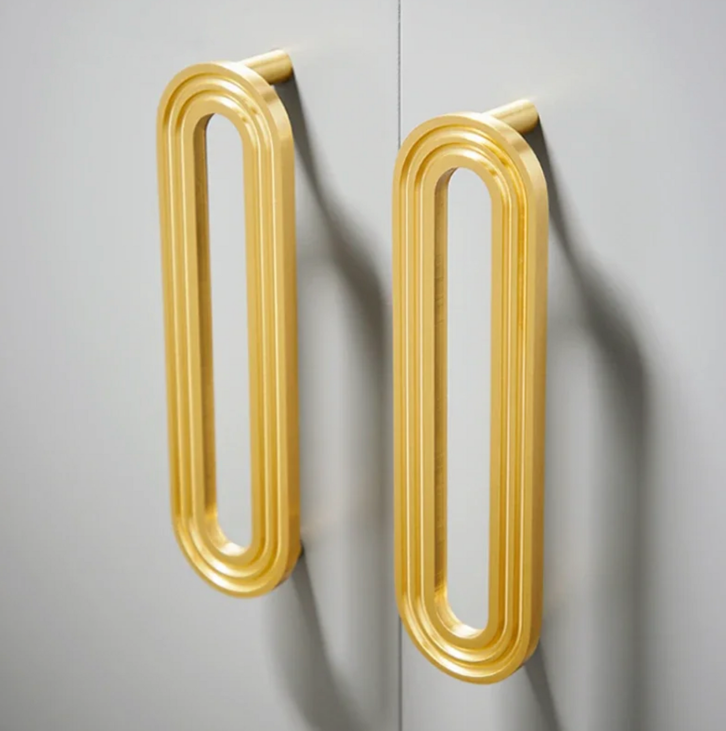 Unique Minimalist Golden Cupboard Handles