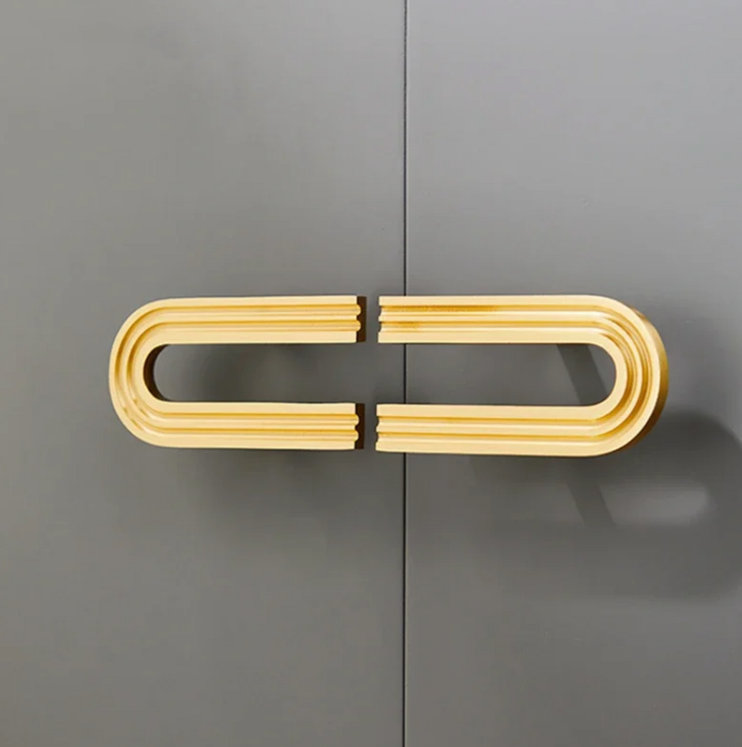 Unique Minimalist Golden Cupboard Handles