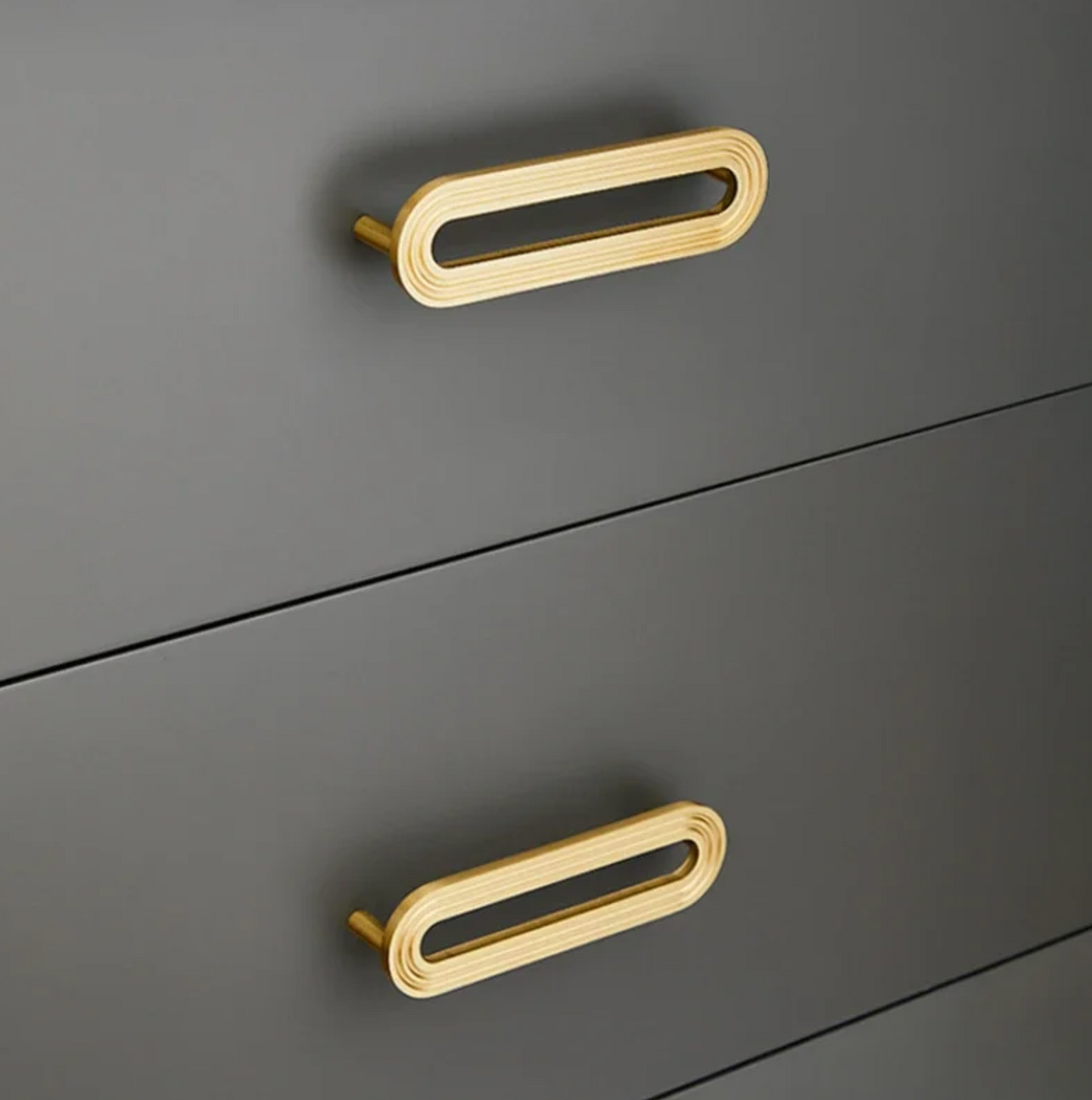 Unique Minimalist Golden Cupboard Handles