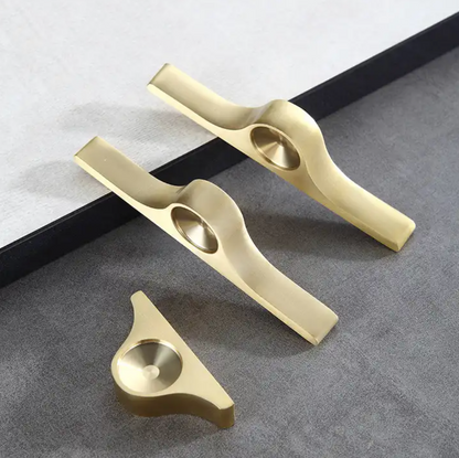 Brass Solid Knob and Pull with Hole Design