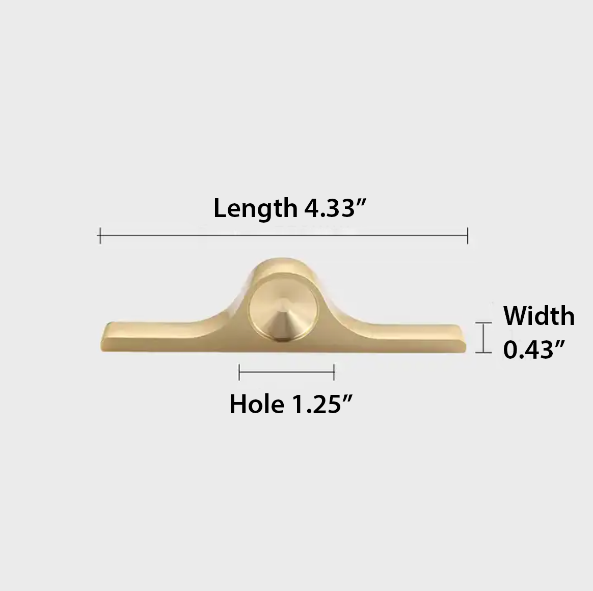 Brass Solid Knob and Pull with Hole Design