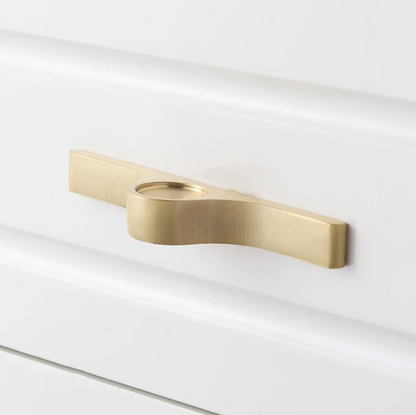 Brass Solid Knob and Pull with Hole Design