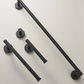 High-Quality Solid Brass Bathroom Accessories - Matte Black