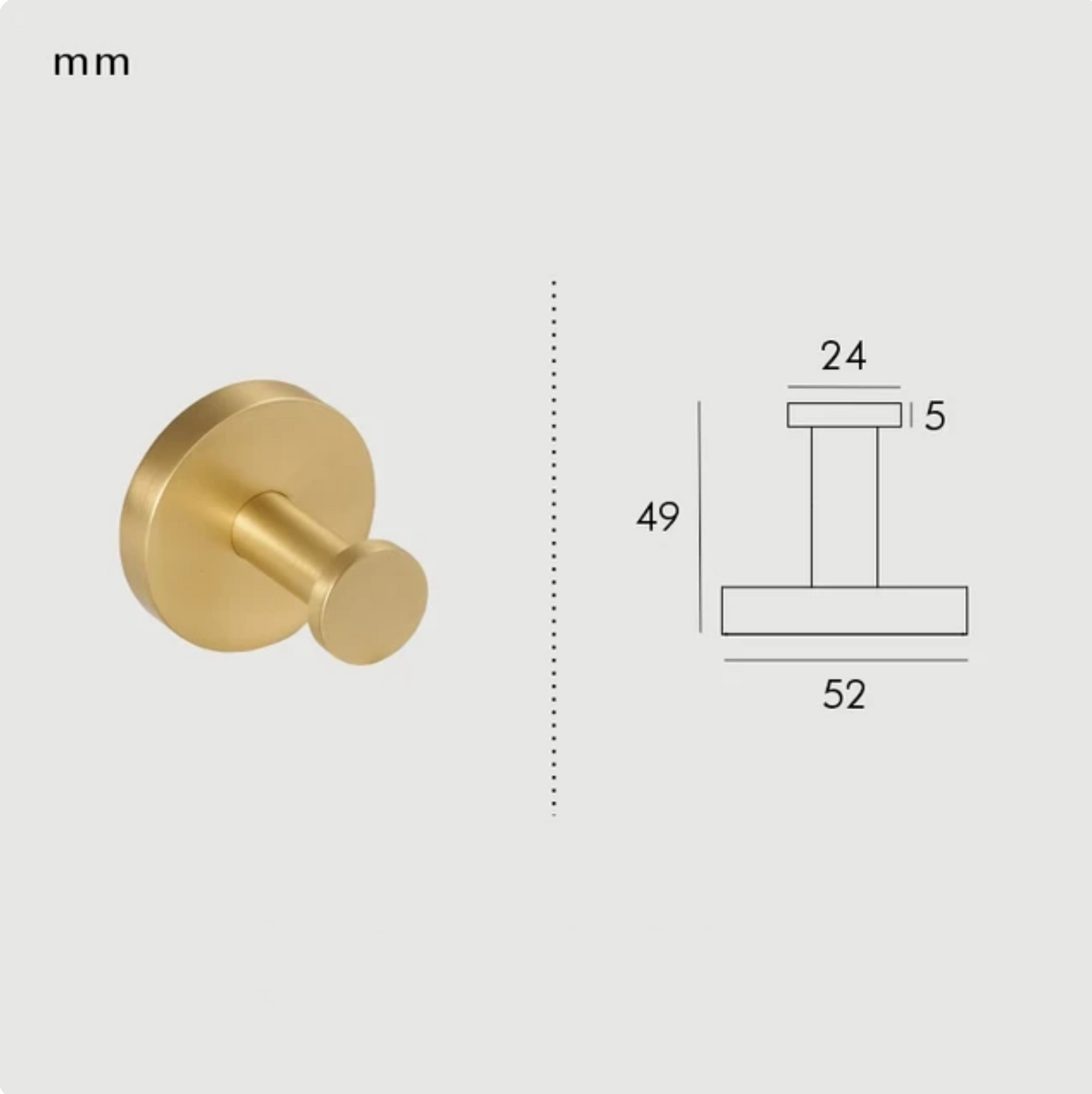 High-Quality Solid Brass Bathroom Accessories - Matte Brushed Brass