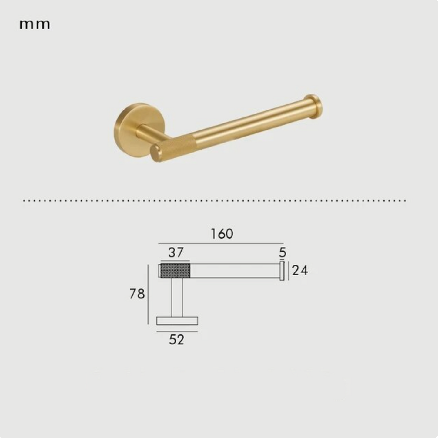 High-Quality Solid Brass Bathroom Accessories - Matte Brushed Brass