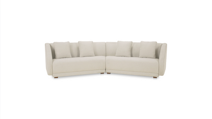 Fraser 2 Piece Modular Sofa White