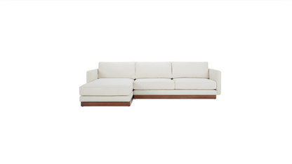 Vernon Left Sectional White