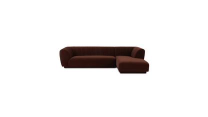 Zandro Sectional Right- Warm Brown