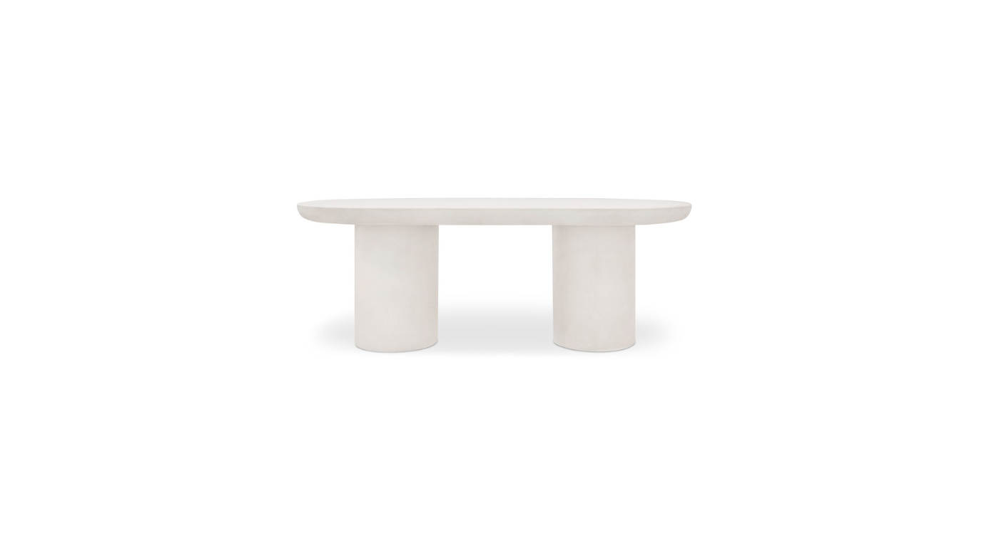 Rocca Oval Dining Table Cream