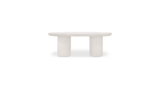 Rocca Oval Dining Table Cream