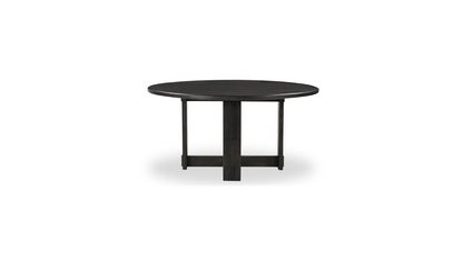 Glenn Round Dining Table Dark Brown