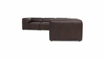 Form Classic L-Shaped Modular Sectional Espresso Brown