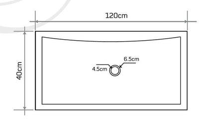 TCSC | Seagrass Fossil Limestone Rectangular Above Vanity Bathroom Sink (W)16" (L)48" (H)2.5"