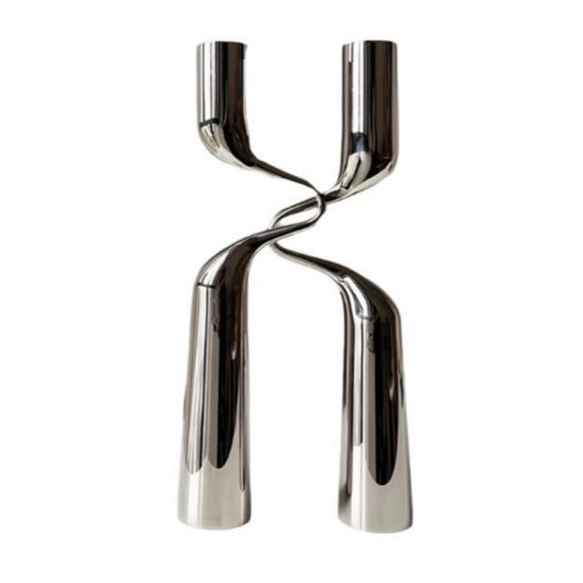 Stainless Steel H-Shaped Candle Holder