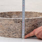 Silver Latte Travertine Natural Stone Above Vanity Bathroom Sink Polished (D)16" (H)5"