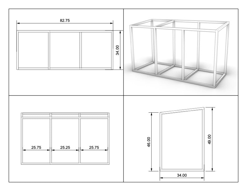 Red Grandis Trash Enclosure