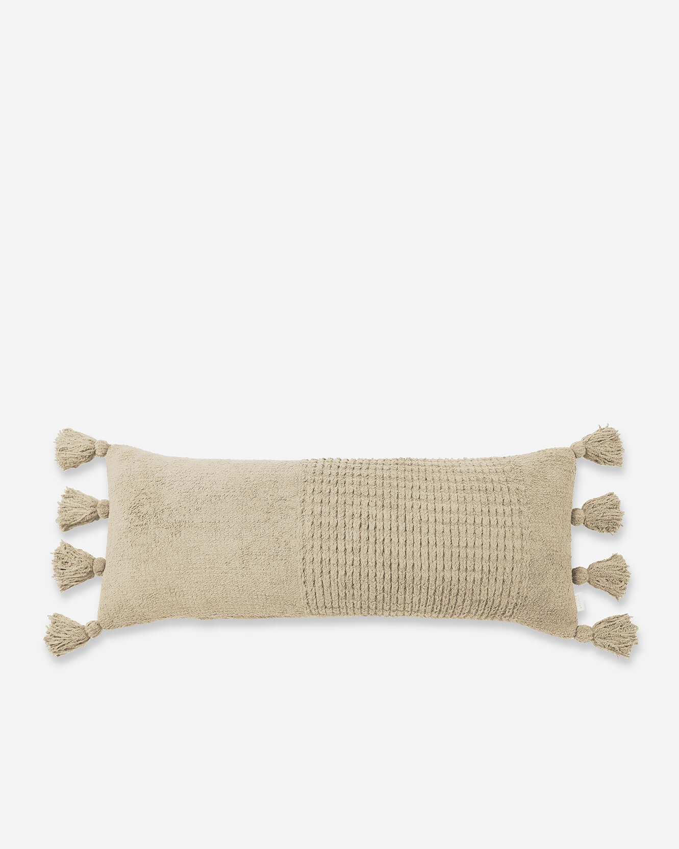 Braided Pom Pom Lumbar Pillow