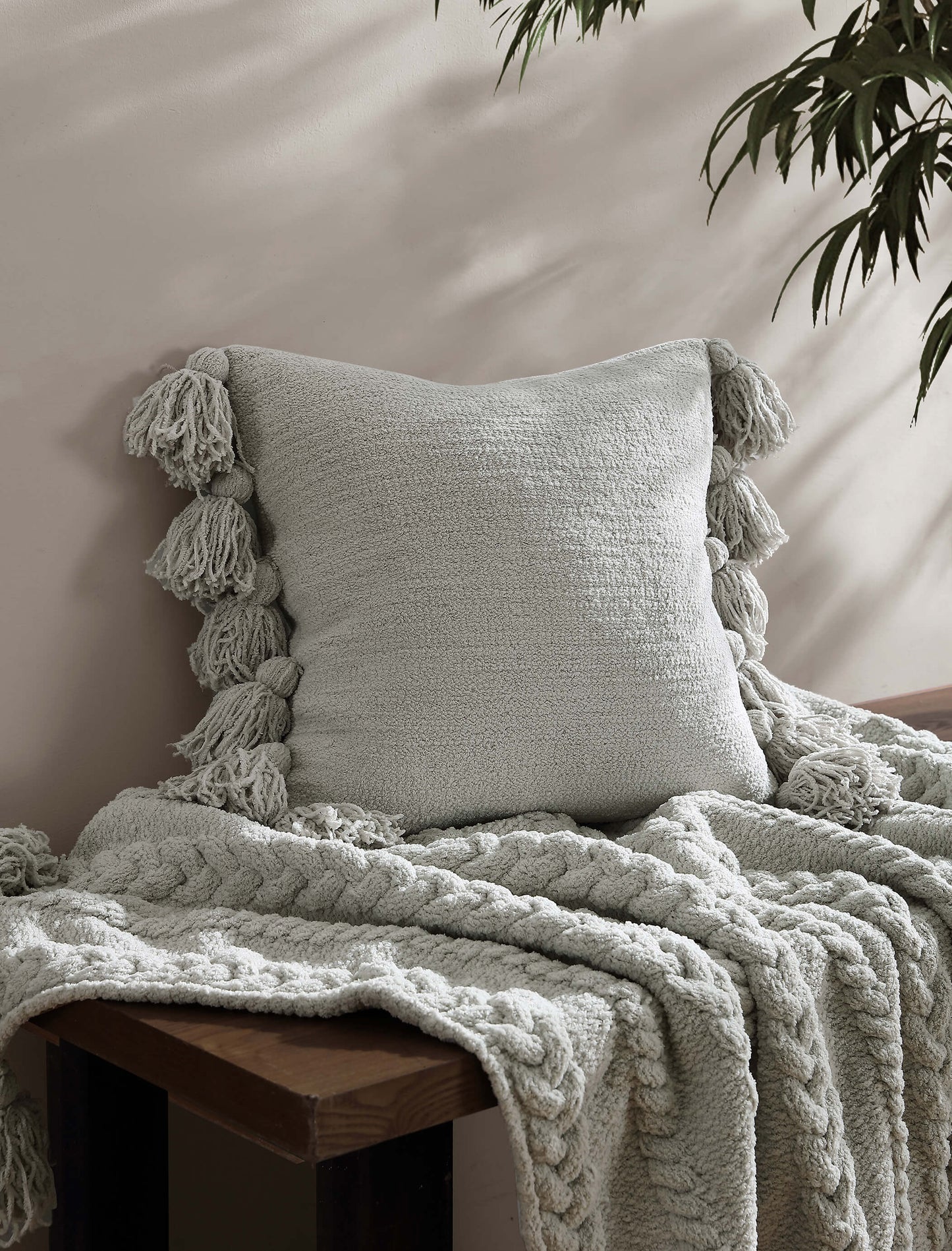 Pom Pom Throw Pillow