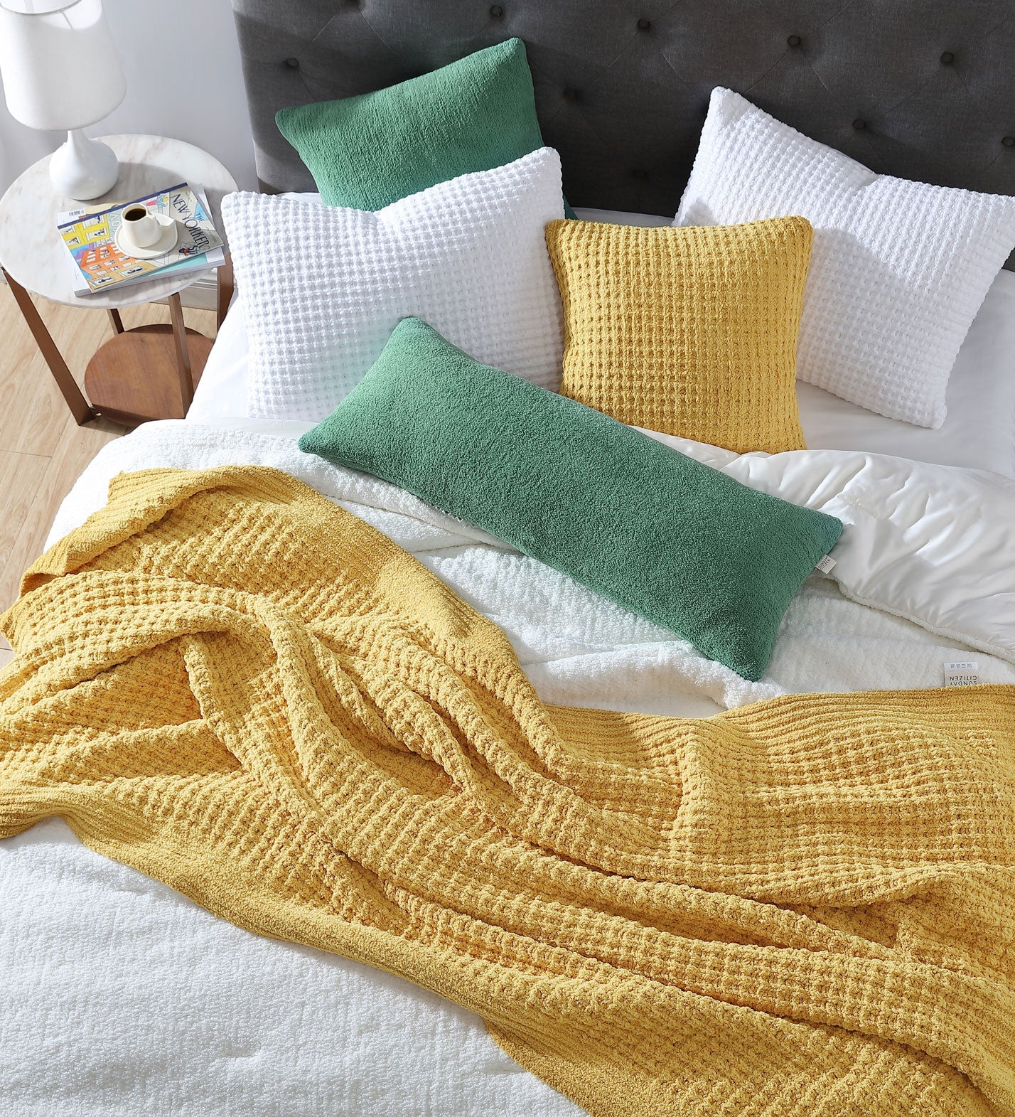 Snug Waffle + Bamboo Sham Set