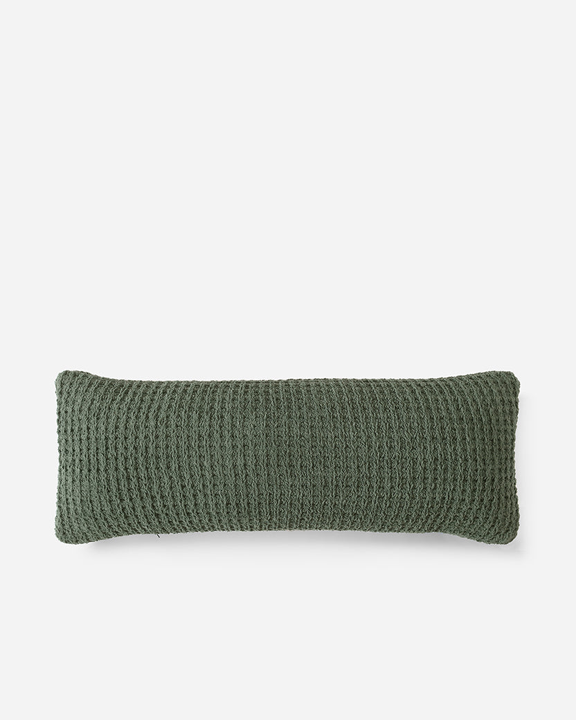 Snug Waffle Lumbar Pillow