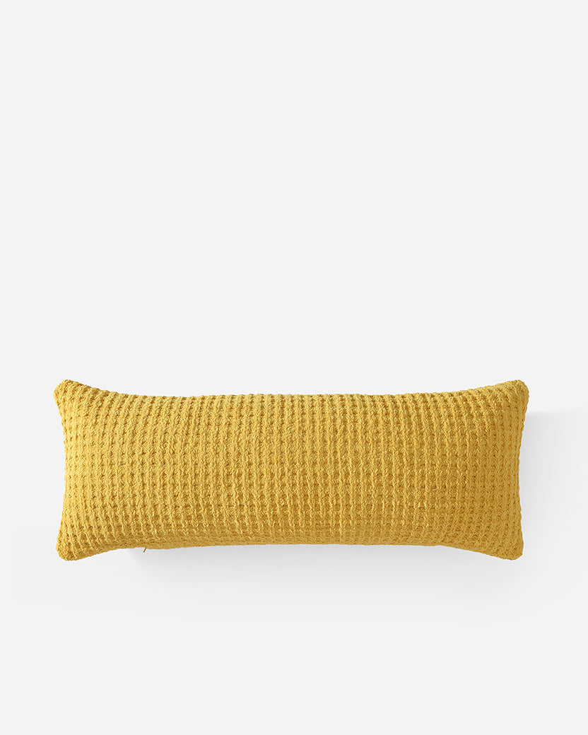 Snug Waffle Lumbar Pillow