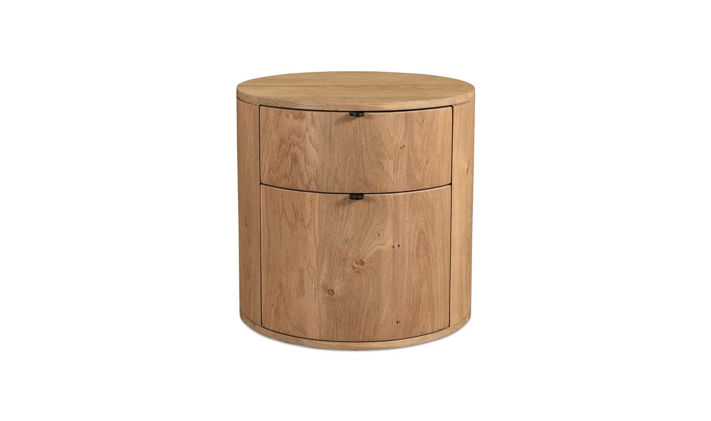 THEO TWO DRAWER NIGHTSTAND NATURAL