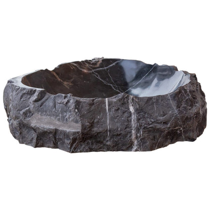 TCSC | Toros Black Natural Stone Marble Rustic Above Vanity Bathroom Sink