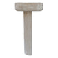 Troia Light Travertine Pedestal Stand-alone Sink Honed and Filled (W)15" (L)16" (H)33.5"