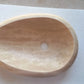 Troia Light Travertine Stone Teardrop Shape Above Vanity Bathroom Vessel Sink