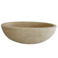 TCSC | Troia Light Travertine Bathtub Hand-carved from Solid Marble Block (W)32" (L)70" (H)20"