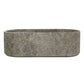 TCSC | Tundra Gray Marble Bathtub Hand-carved from Solid Marble Block (W)29.5" (L)67" (H)19.5"