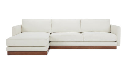 Vernon Left Sectional White