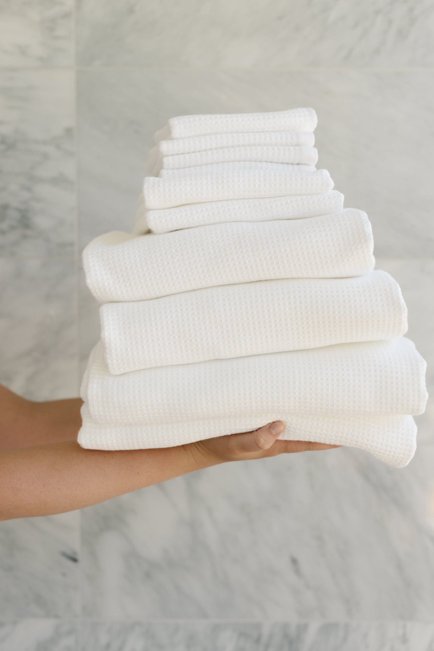 Complete Waffle Bath Towel Bundle