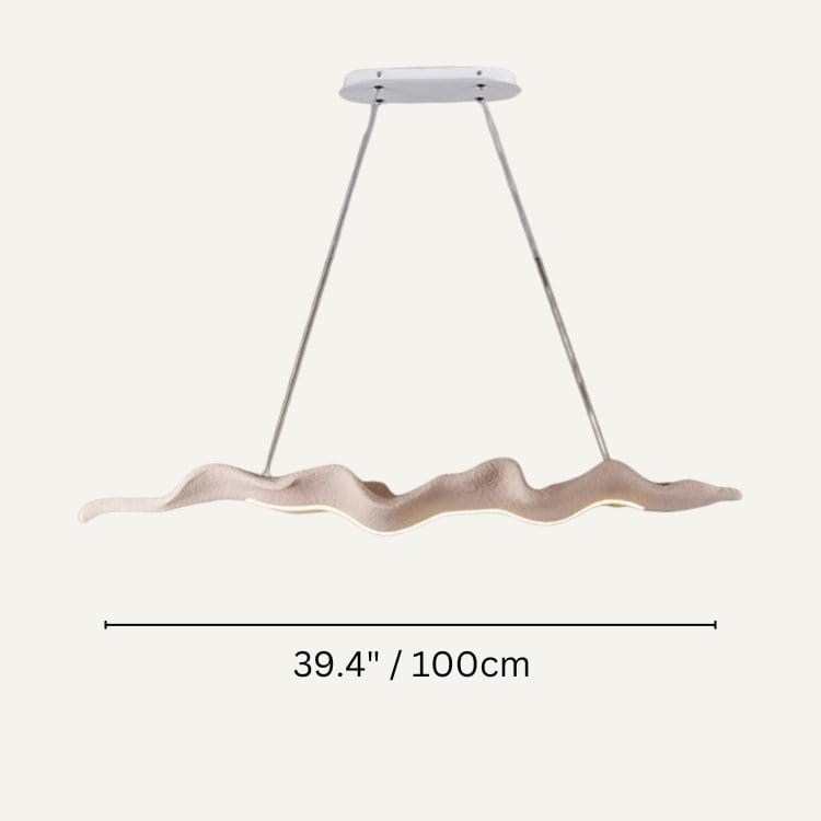 Residence Supply Matte Cream / 39.4" / 100cm - Color Adjustable without Remote Control Aamin Pendant Light