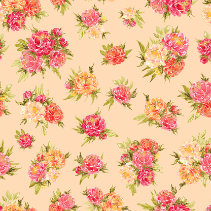 Loomwell Home Goods Orange / Sample 1 foot by 1 foot Abigail Wallpaper by Ela Spurden