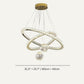 Residence Supply 2 Rings - 23.6" + 31.5" / 40cm + 80cm - 76W / Color Adjustable Light with Remote Control Abner Chandelier