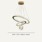 Residence Supply 2 Rings - 15.7" + 23.6" / 40cm + 60cm - 48W / Color Adjustable Light with Remote Control Abner Chandelier