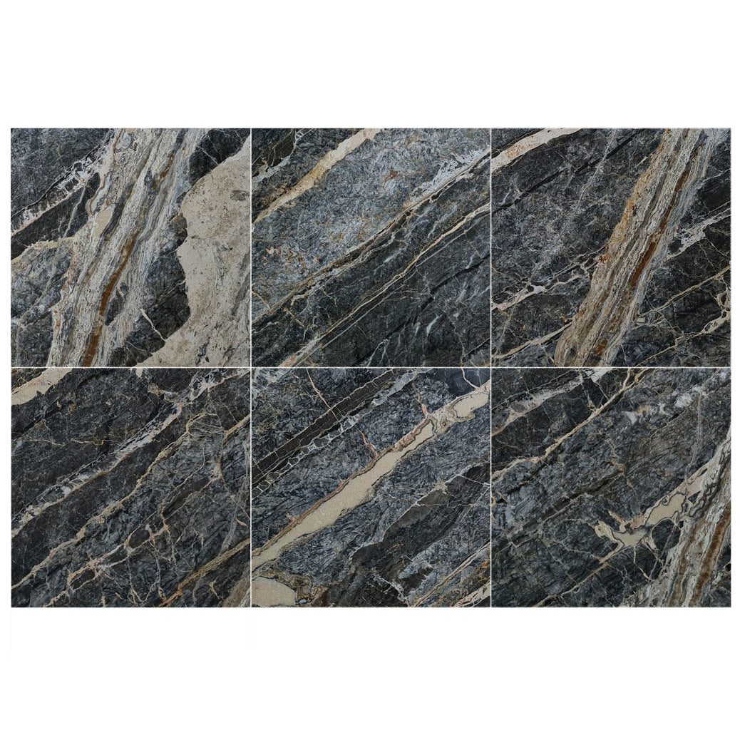 TCSC-Adriatic Black Exotic Marble Polished Floor and Wall Tile - Large Format - Livfloors Collection