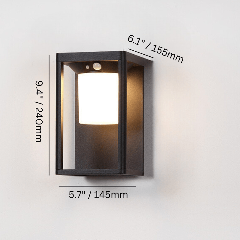 Residence Supply 9" x 5.7" / 22.4cm x 14.5cm - 2W Agni Outdoor wall Lamp