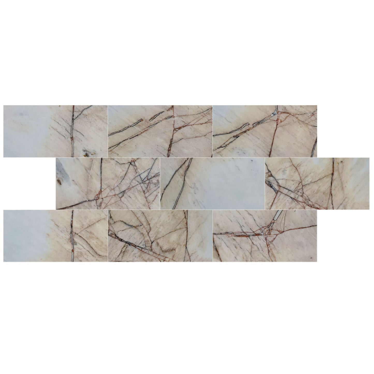 TCSC- Agora Gold White Exotic Marble Polished Floor and Wall Tile - Large Format - Livfloors Collection