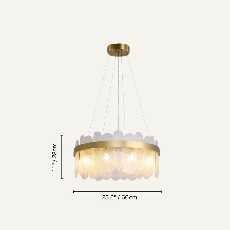 Residence Supply B - White - 23.6" x 11.0" / 60cm x 28cm - 40W / Cool White Ailine Chandelier