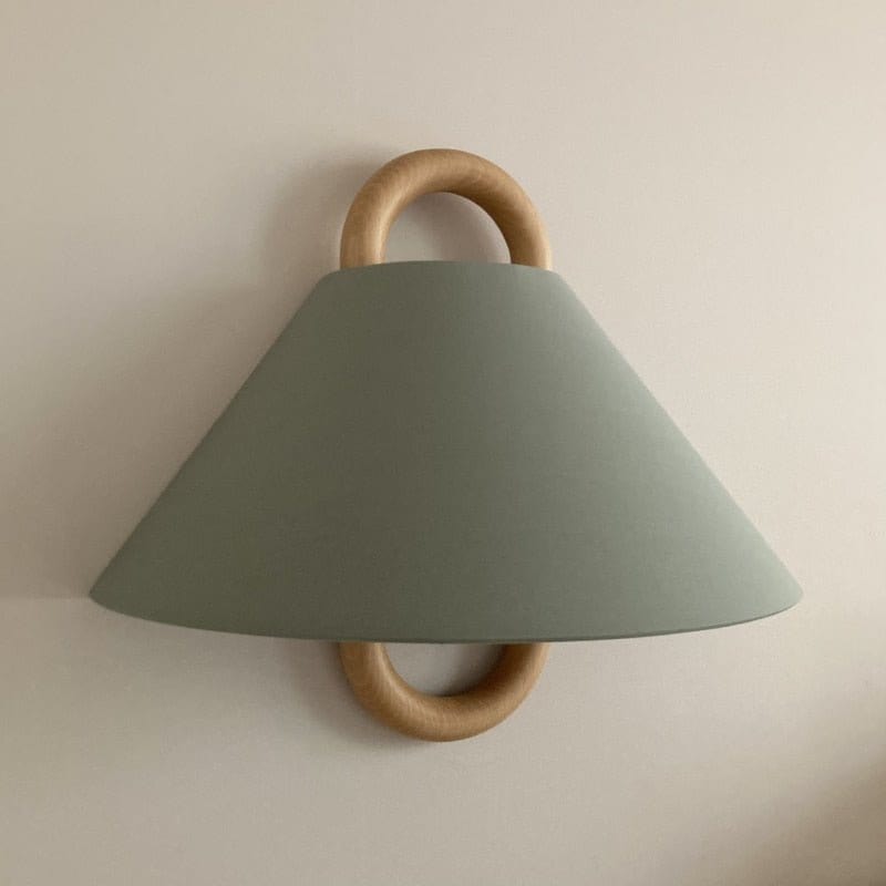 Residence Supply Plain - Sage Green / EU Plug / 13.4" x 11.8" / 34cm x 30cm Aine Wall Lamp