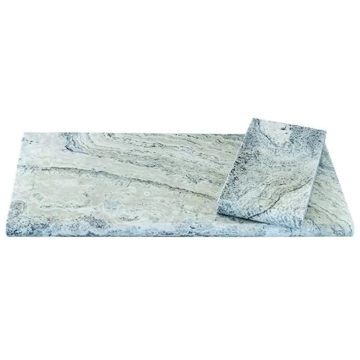 TCSC | Alaska Silver 12"x24" Tumbled Travertine Pool Coping - Belair Collection