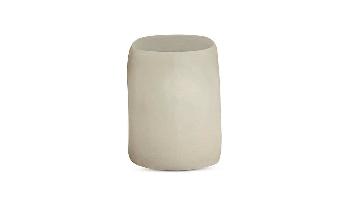 Moe's ALBERS OUTDOOR STOOL CREAM WHITE